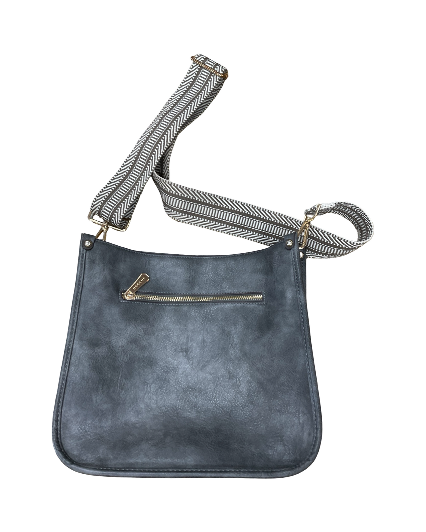 Crossbody By Clothes Mentor In Grey, Size:Medium