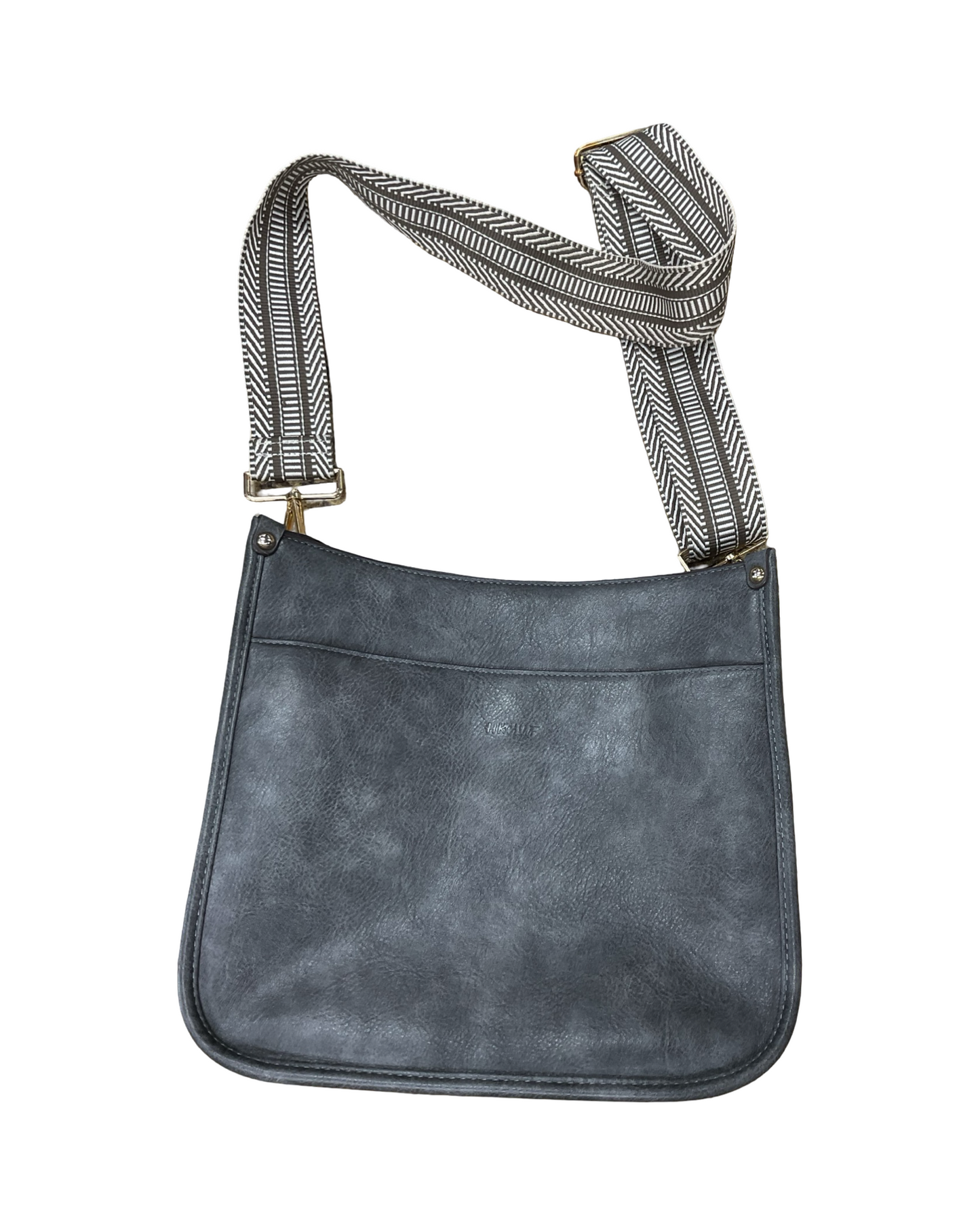 Crossbody By Clothes Mentor In Grey, Size:Medium