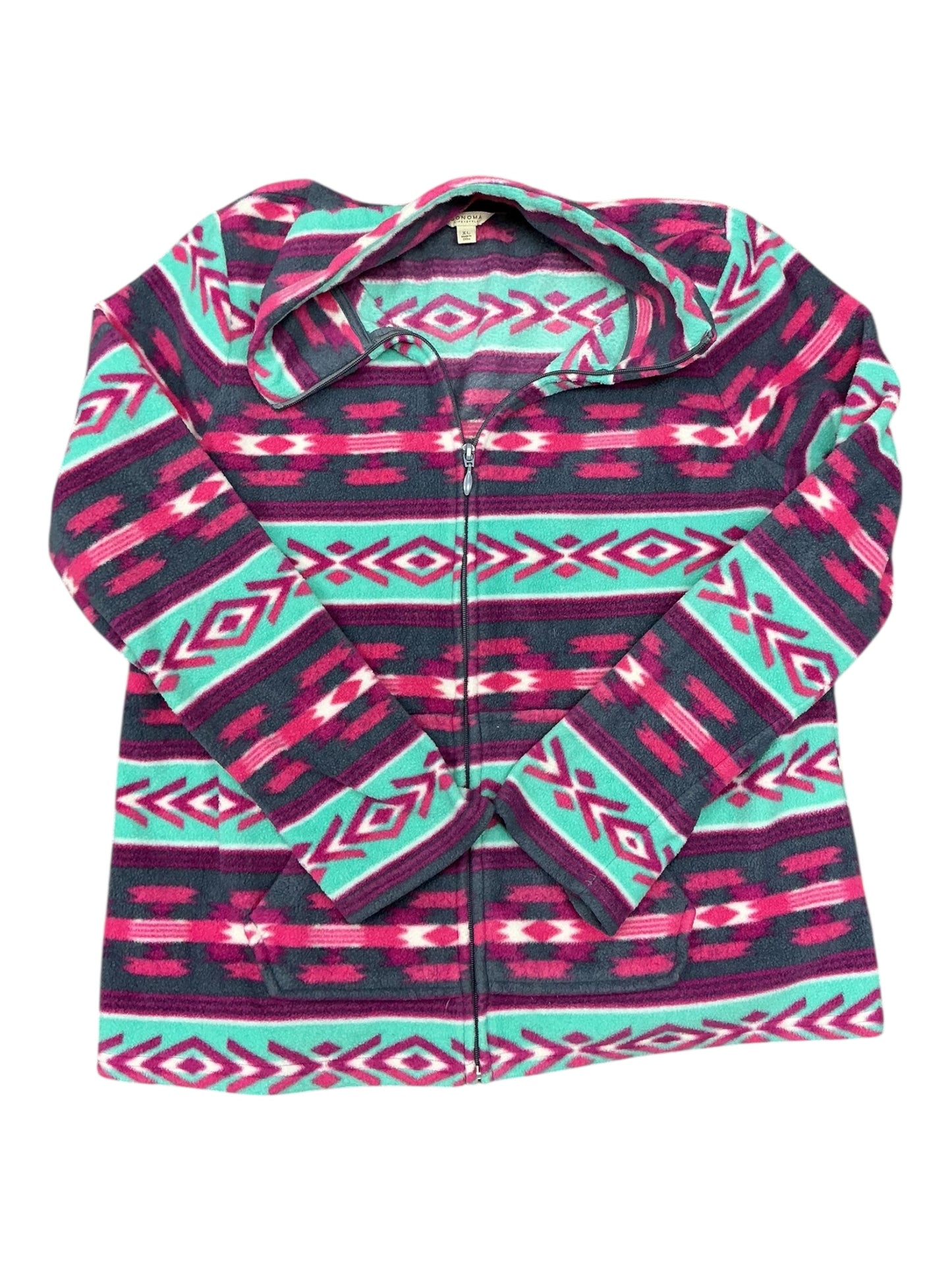 Jacket Fleece By Sonoma In Purple, Size:Xl