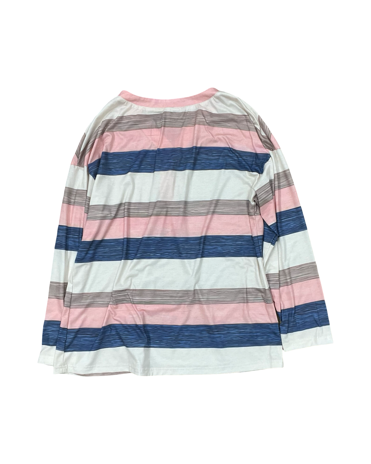 Top Ls By Clothes Mentor In Blue & Pink, Size:L
