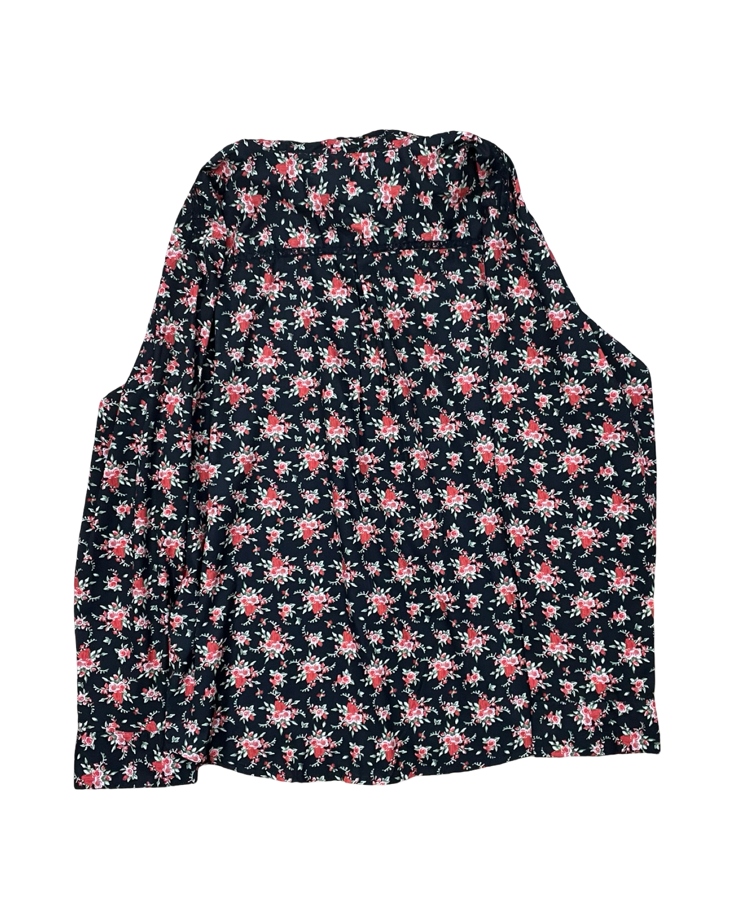 Blouse Ls By Clothes Mentor In Black & Red, Size:Xl