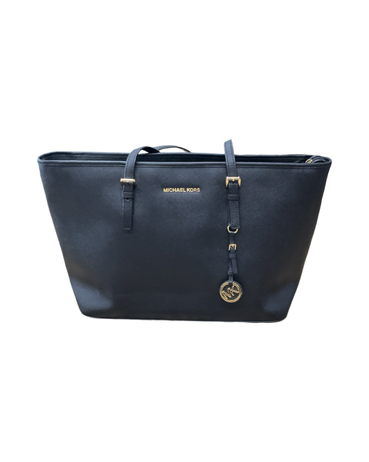 Tote Designer By Michael Kors In Black, Size:Large
