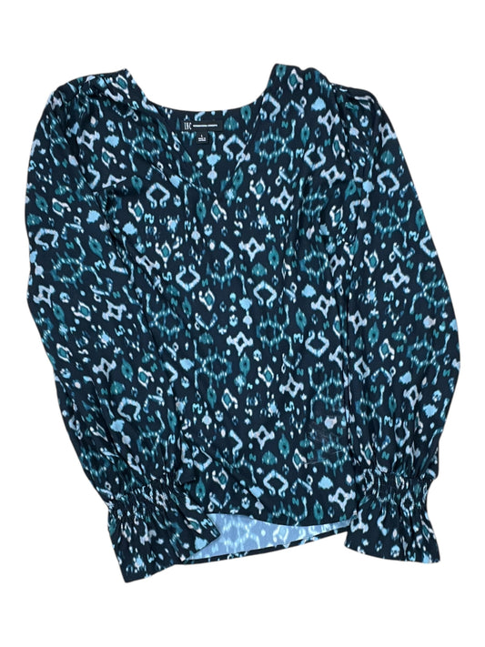 Top Ls By Inc In Black & Green, Size:L