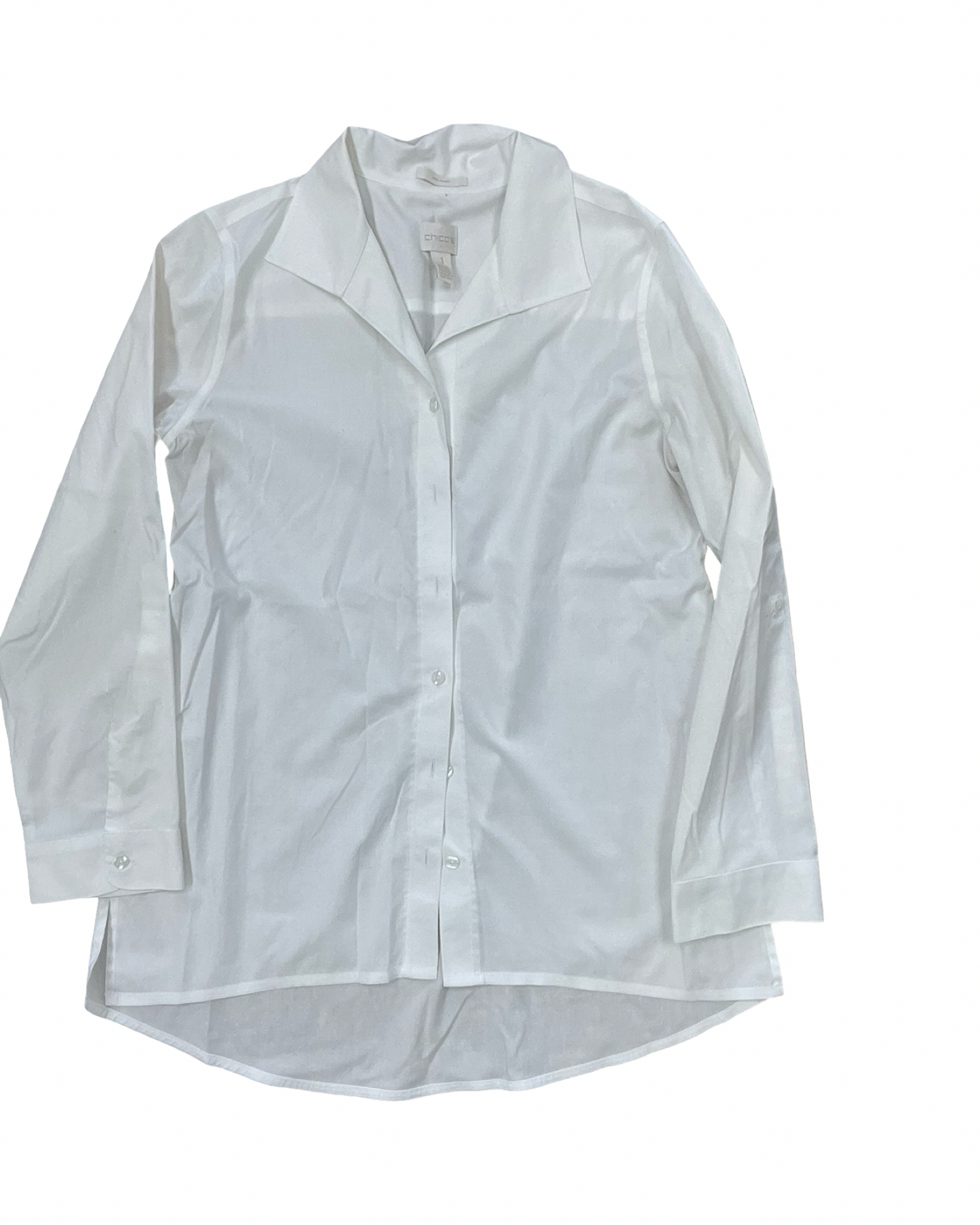 Blouse Ls By Chicos In White, Size:M