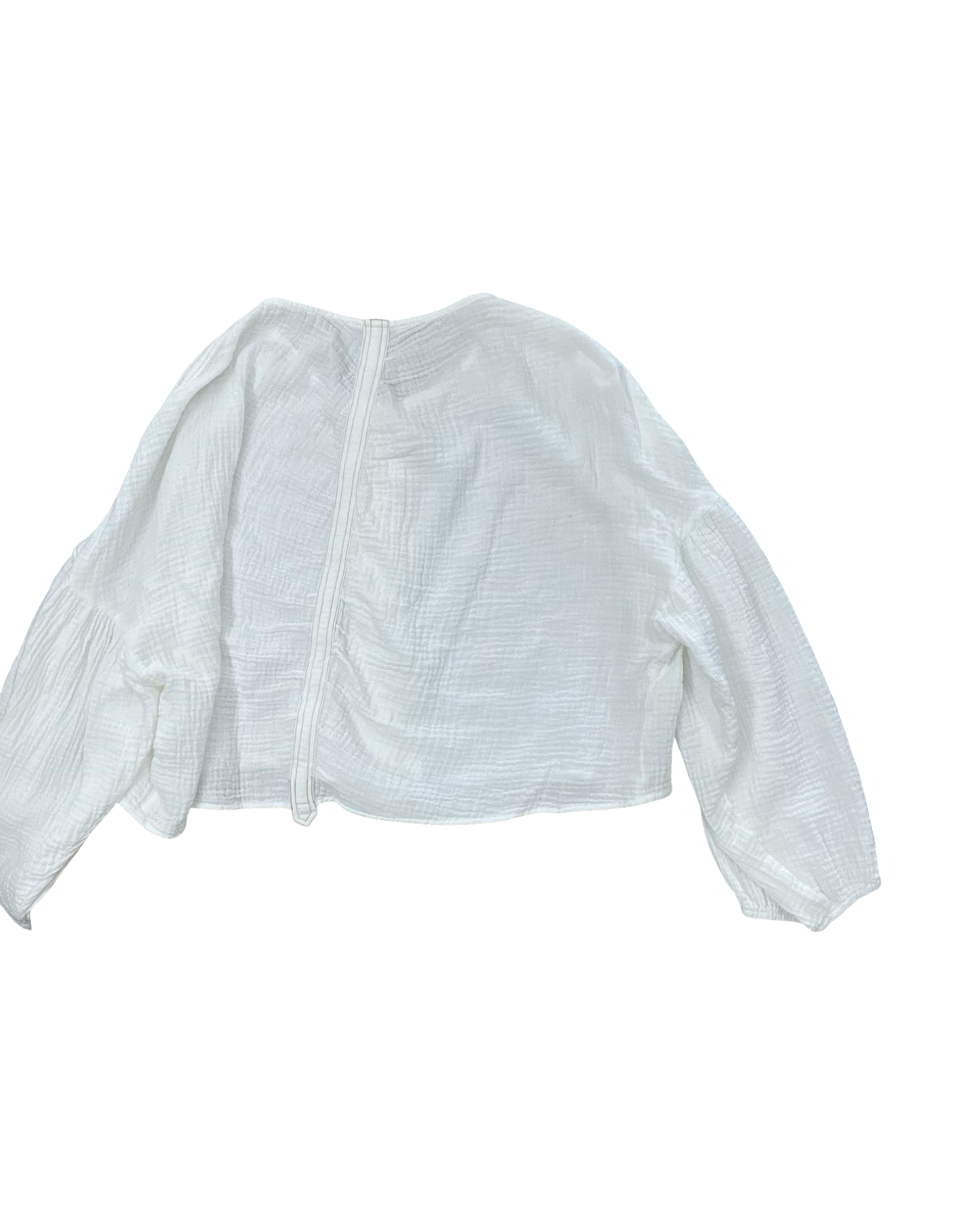 Blouse Ls By Promesa In White, Size:M