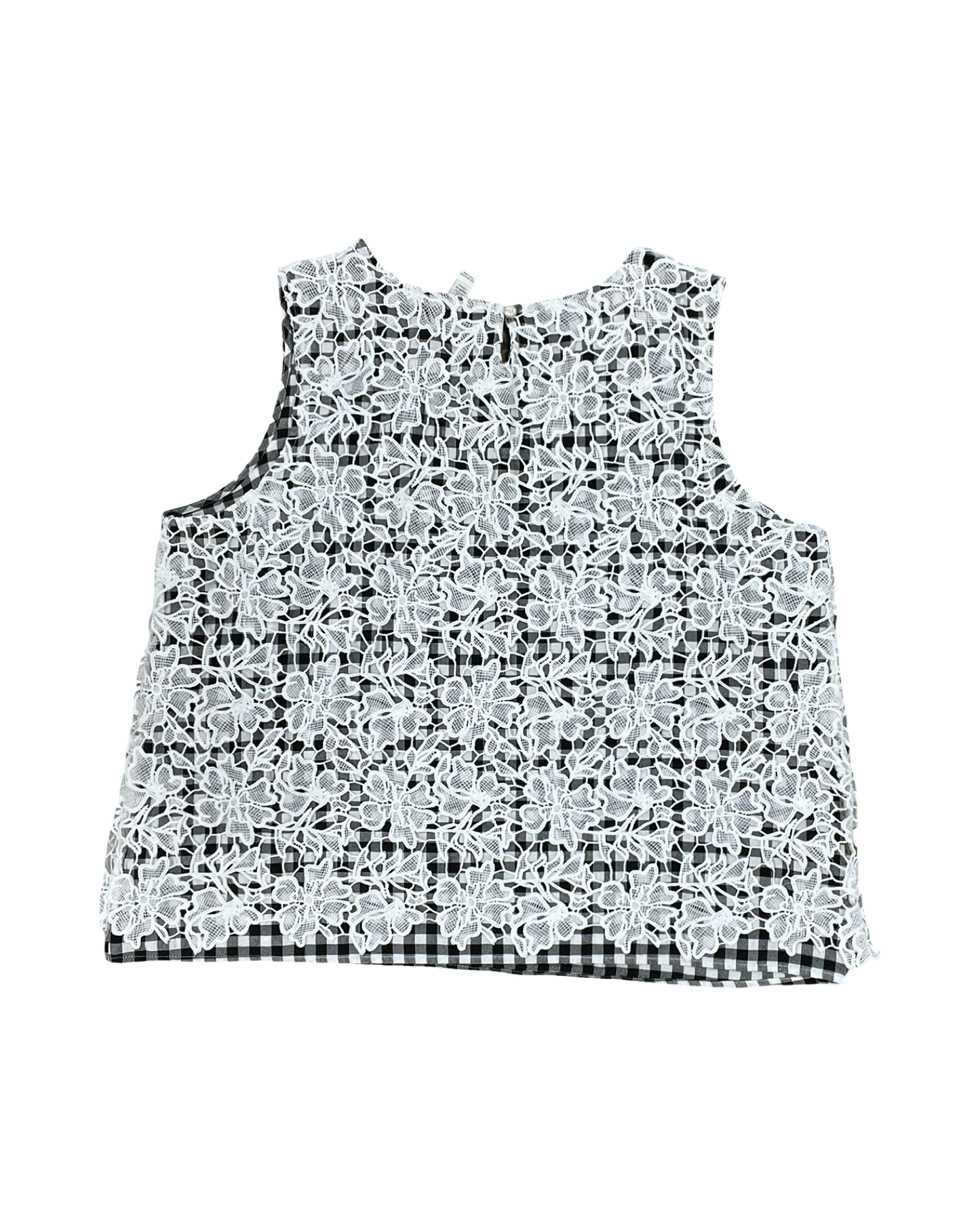 Top Sleeveless By Clothes Mentor In Black & White, Size:Xl