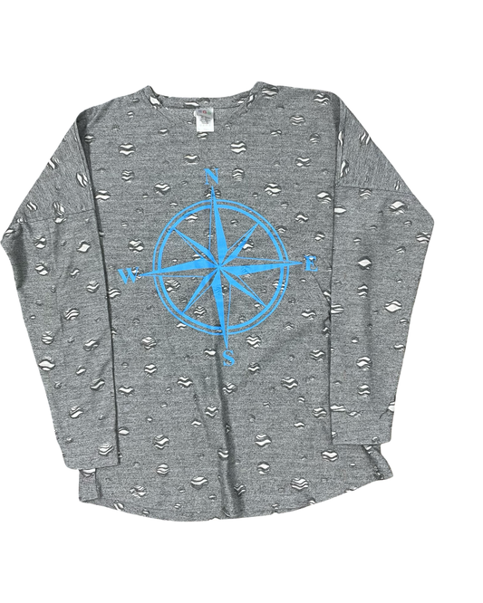 Top Ls By Clothes Mentor In Grey, Size:Xl