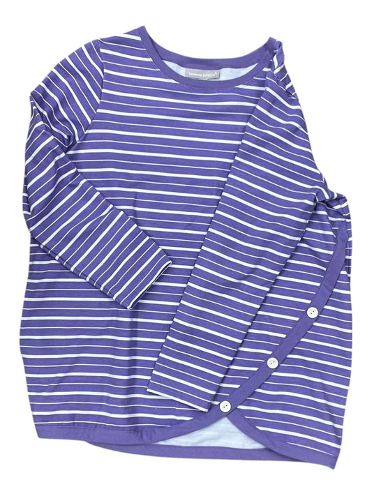 Top Ls By Woman Within In Purple & White, Size:Xl