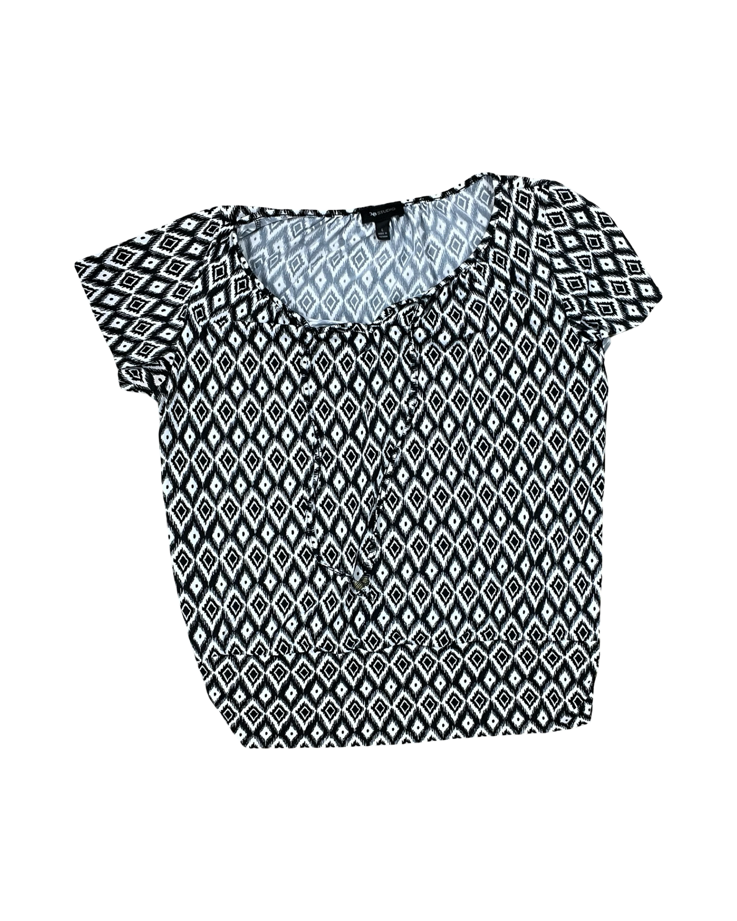 Top Ss By Ab Studio In Black & White, Size:L