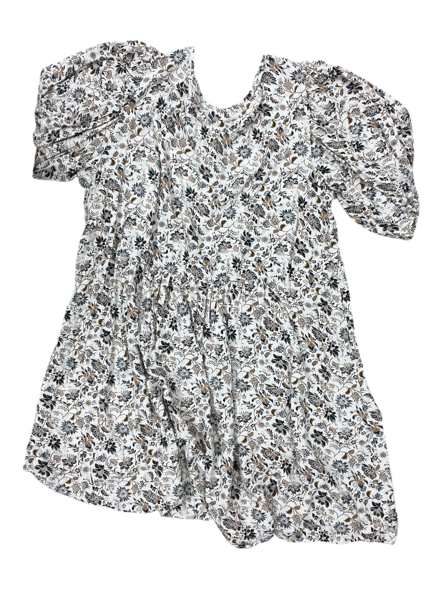 Dress Casual Midi By Ellos In Tan, Size:2X