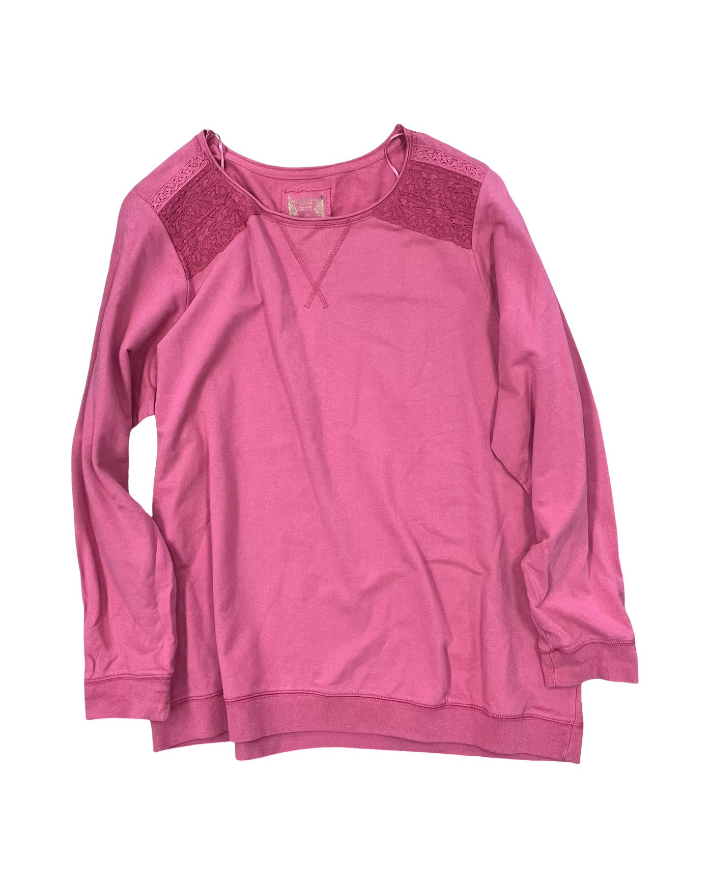 Sweatshirt Crewneck By Ruff Hewn In Red, Size:3X