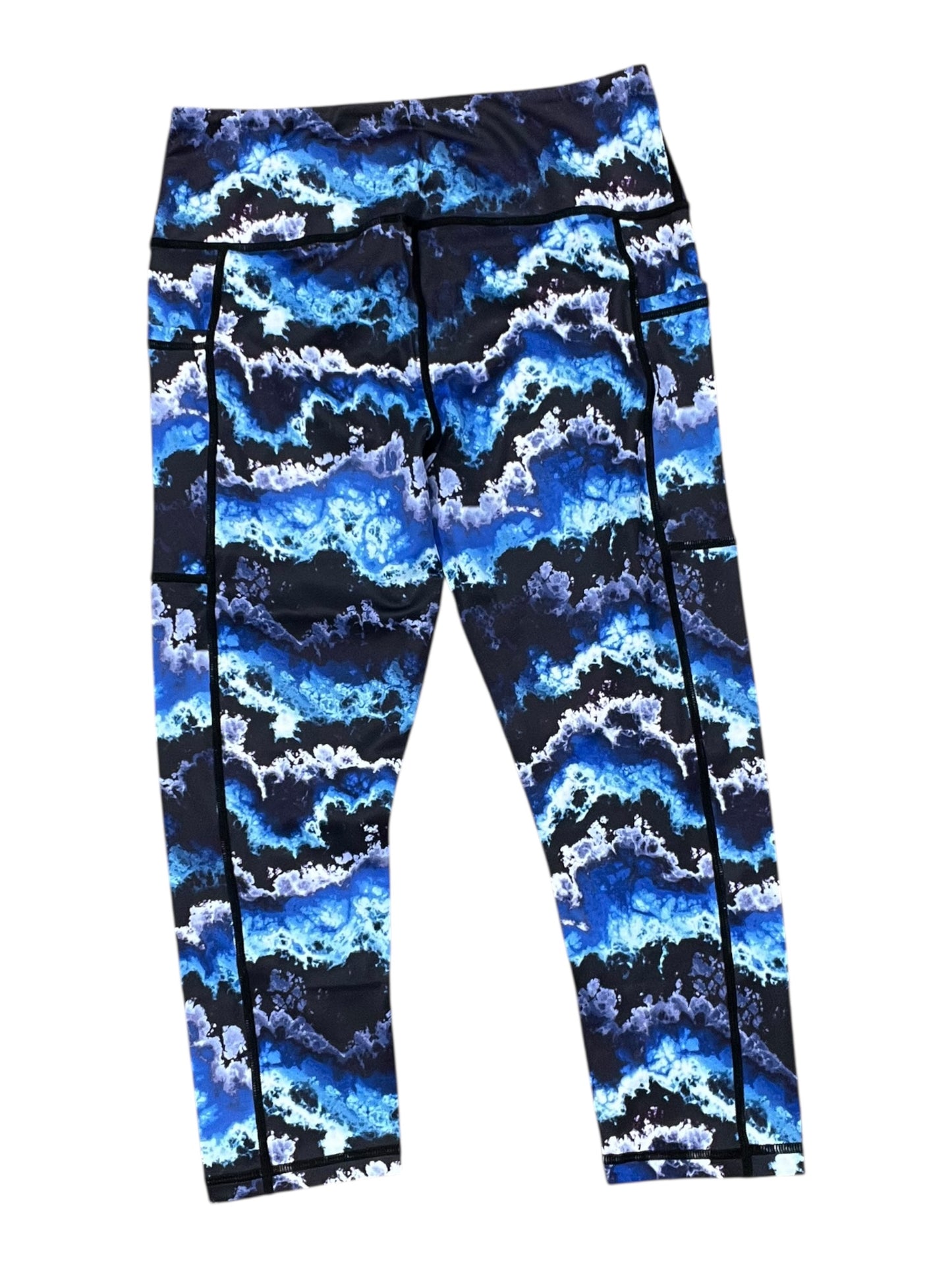 Athletic Capris By Clothes Mentor In Blue, Size:M