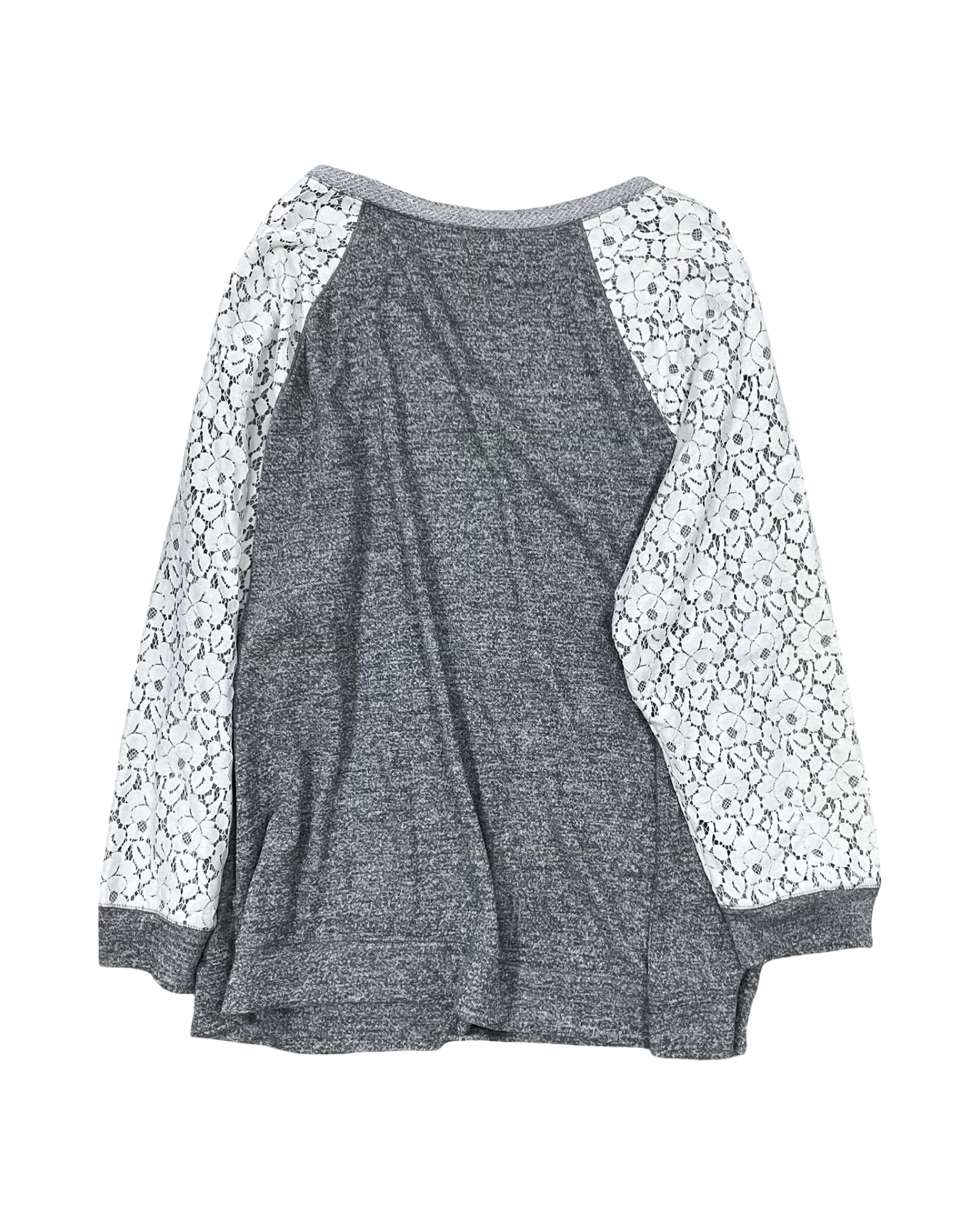 Top Ls By Relativity In Grey & White, Size:3X