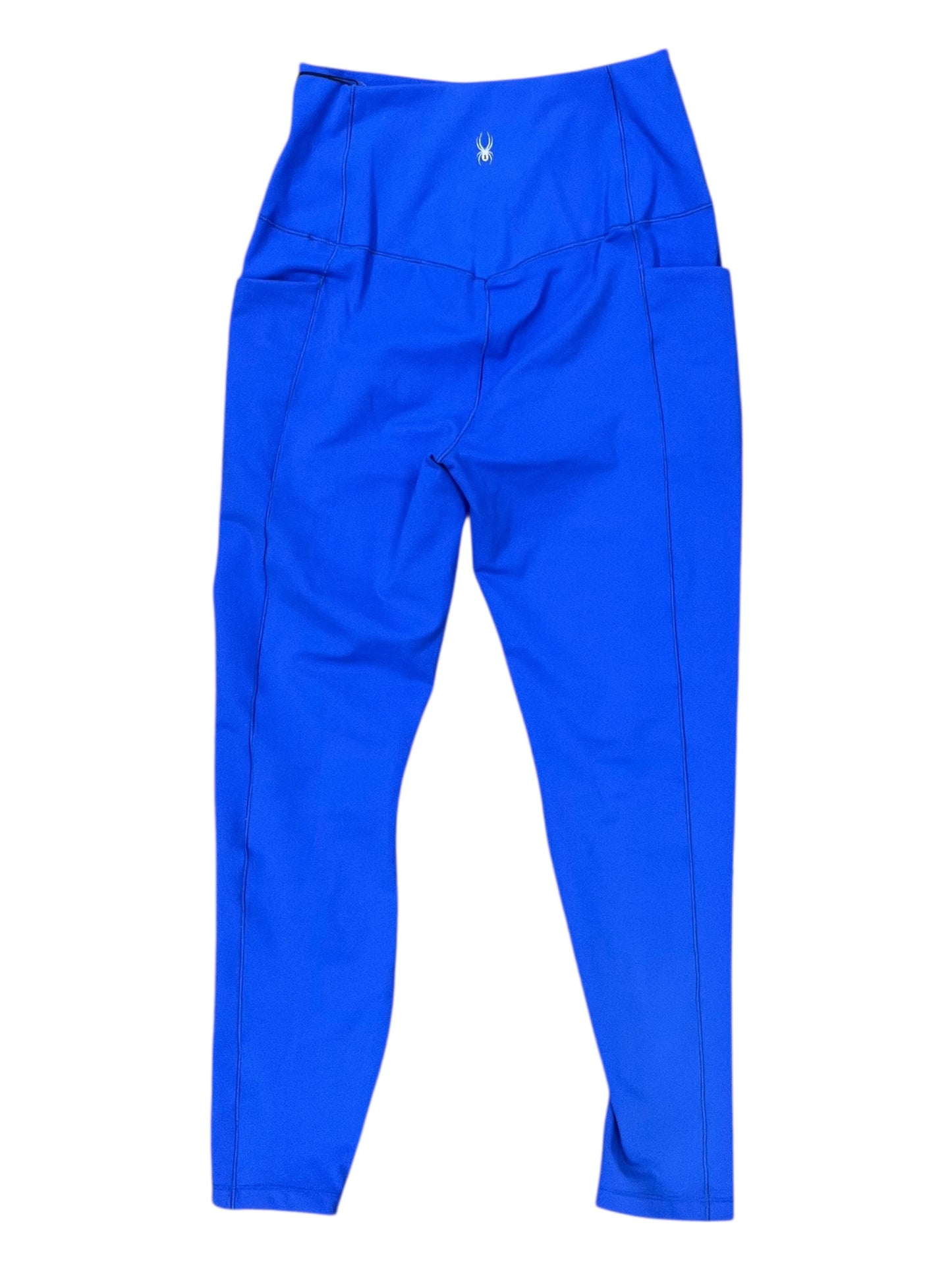 Athletic Leggings By Spyder In Blue, Size:M