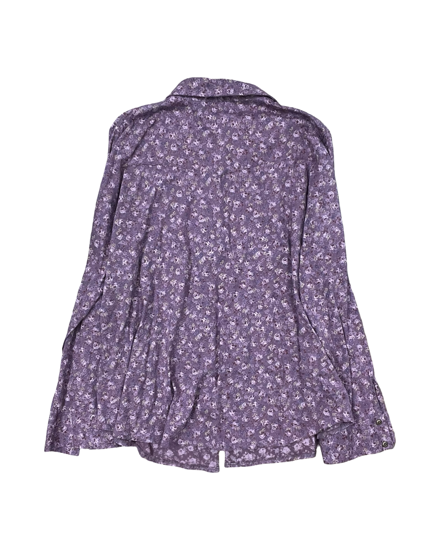 Blouse Ls By Ruff Hewn In Purple, Size:3X