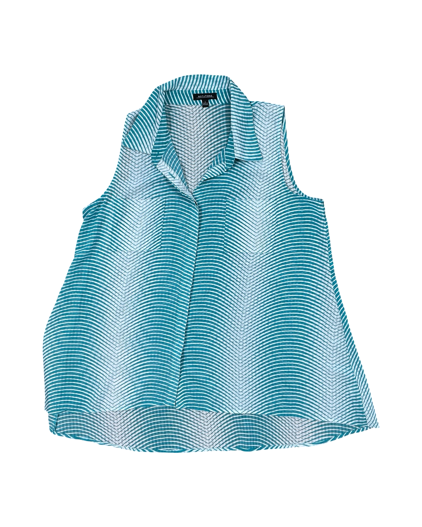 Tank Top By Clothes Mentor In Teal, Size:2X