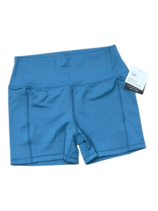 Athletic Shorts By Senita In Aqua, Size:M