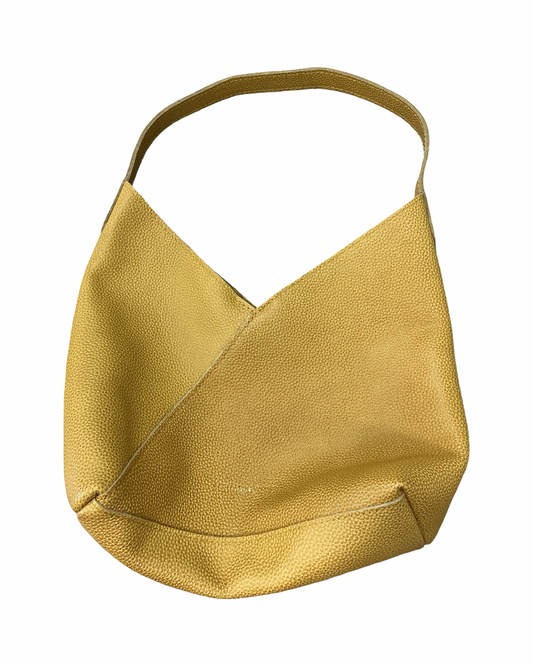 Handbag By Portland Leather In Yellow, Size:Medium