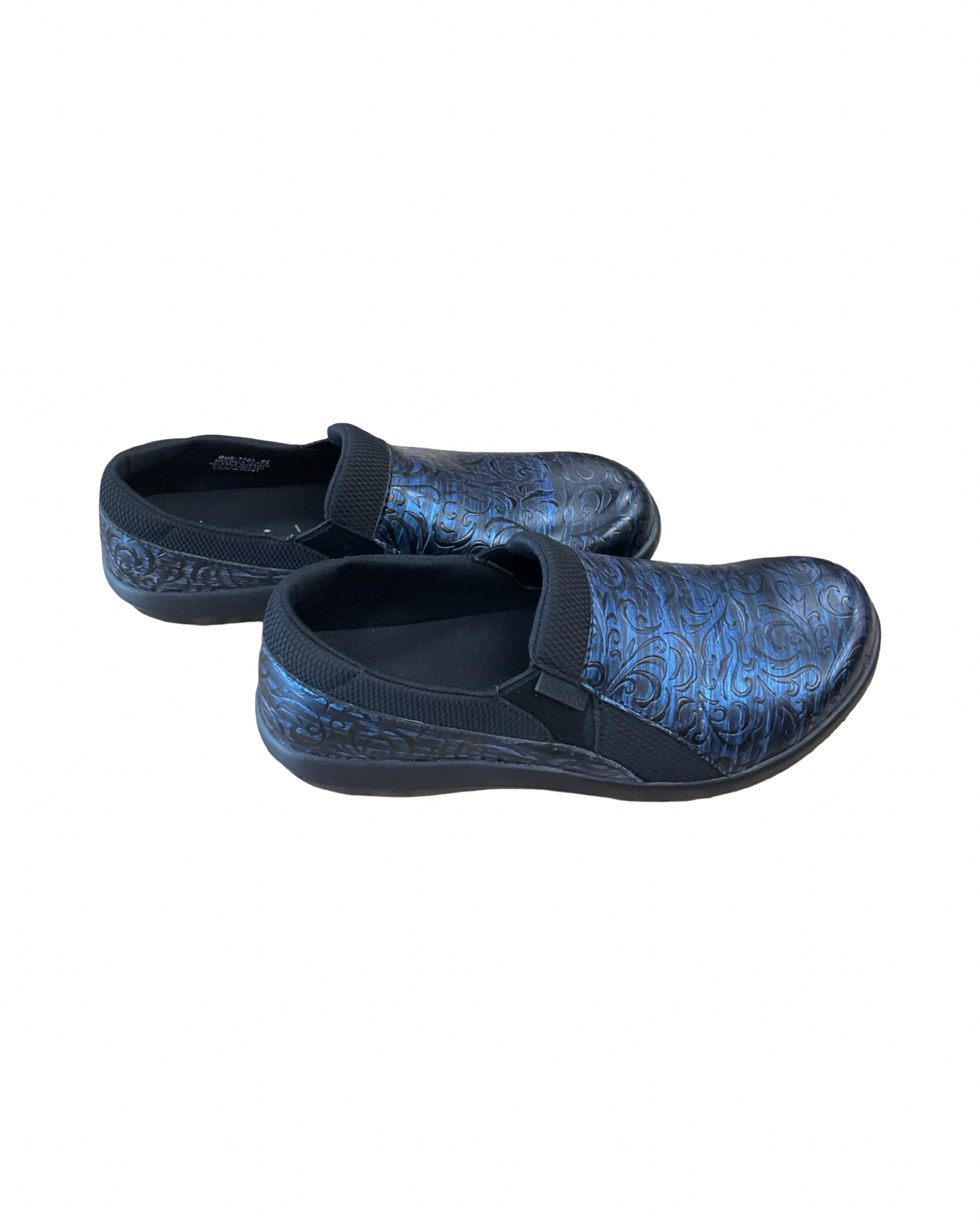 Shoes Flats By Alegria In Black & Blue, Size:11.5