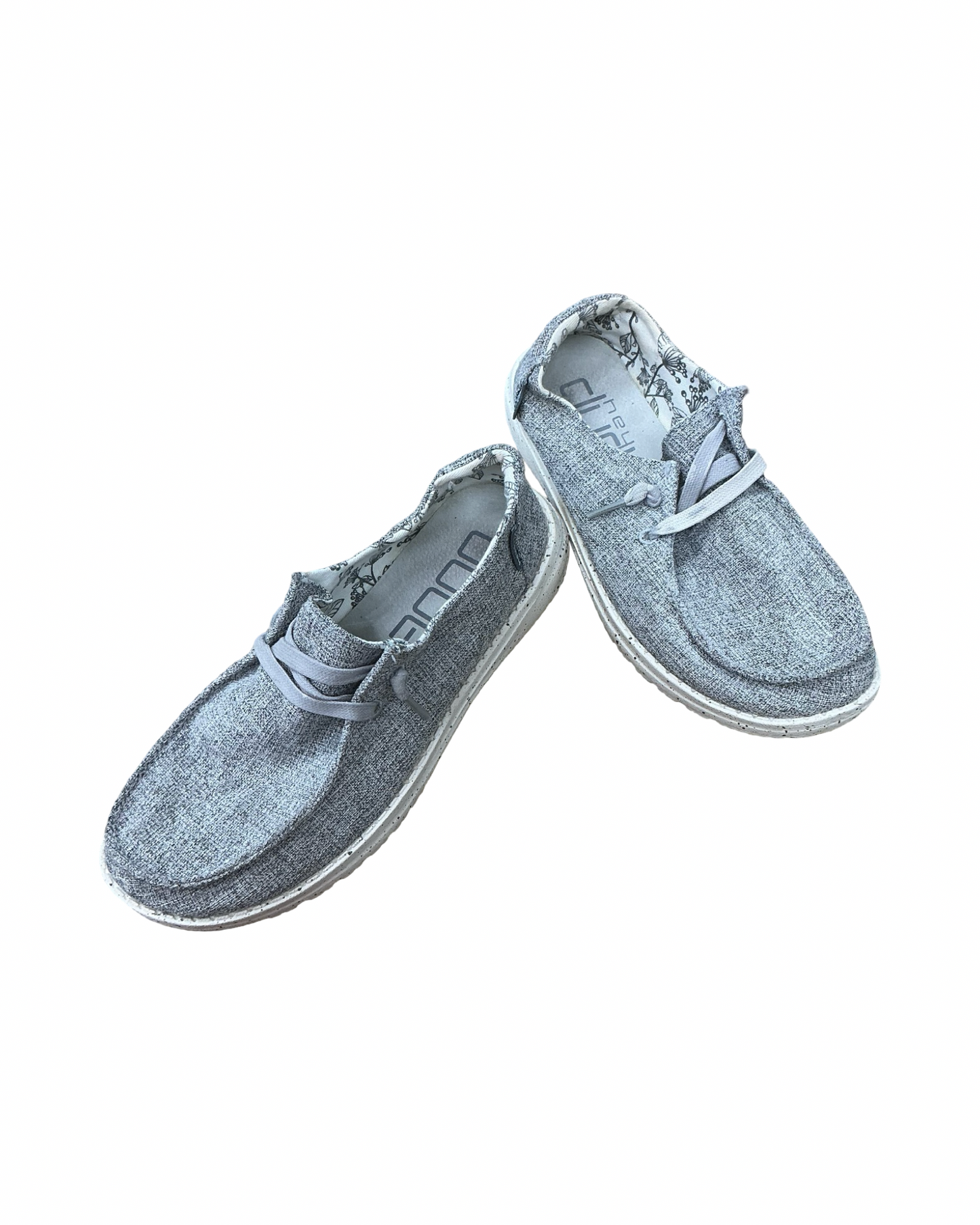 Shoes Flats By Hey Dude In Grey, Size:6