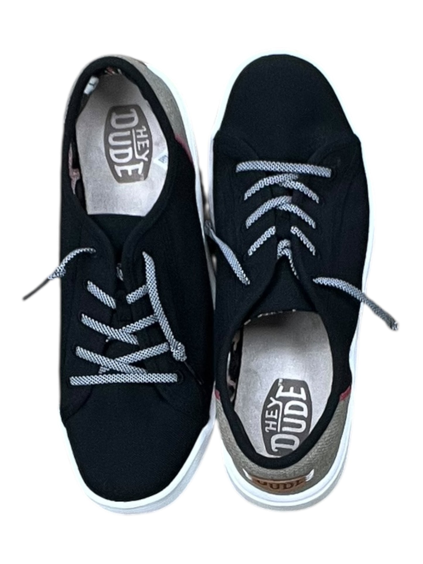 Shoes Sneakers By Hey Dude In Black, Size:10