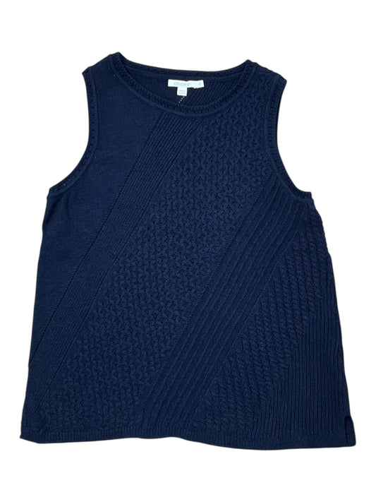 Top Sleeveless By Chicos In Navy, Size:L
