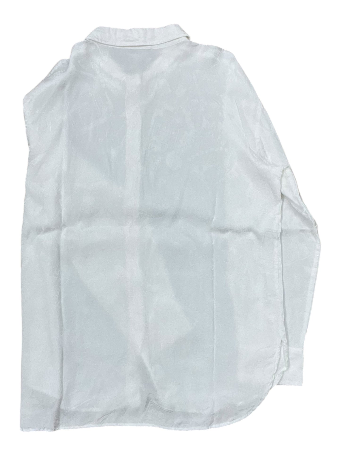 Blouse Designer By Karl Lagerfeld In White, Size:L