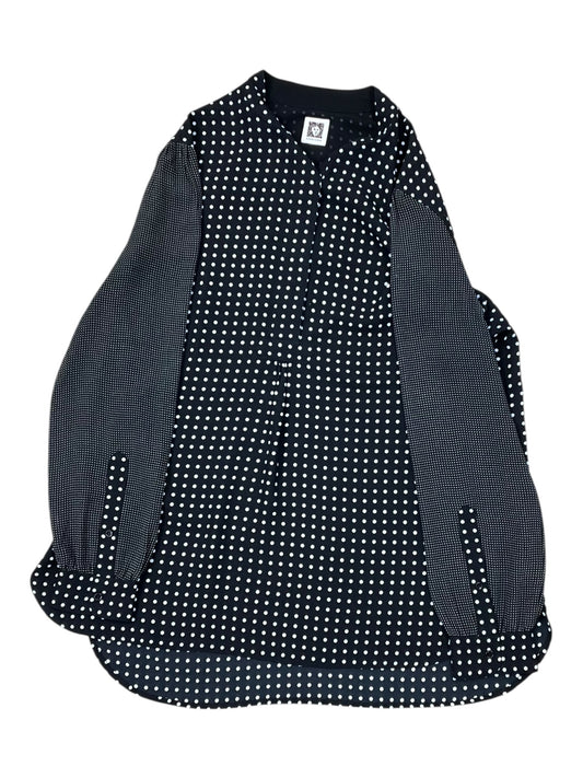 Top Ls By Anne Klein In Black & White, Size:L
