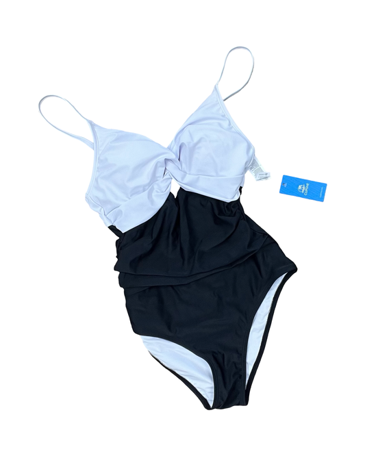 Swimsuit By Cupshe In Black & White, Size:S
