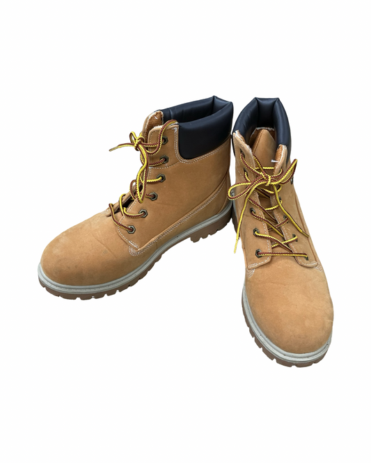 Boots Hiking By Clothes Mentor In Yellow, Size:11