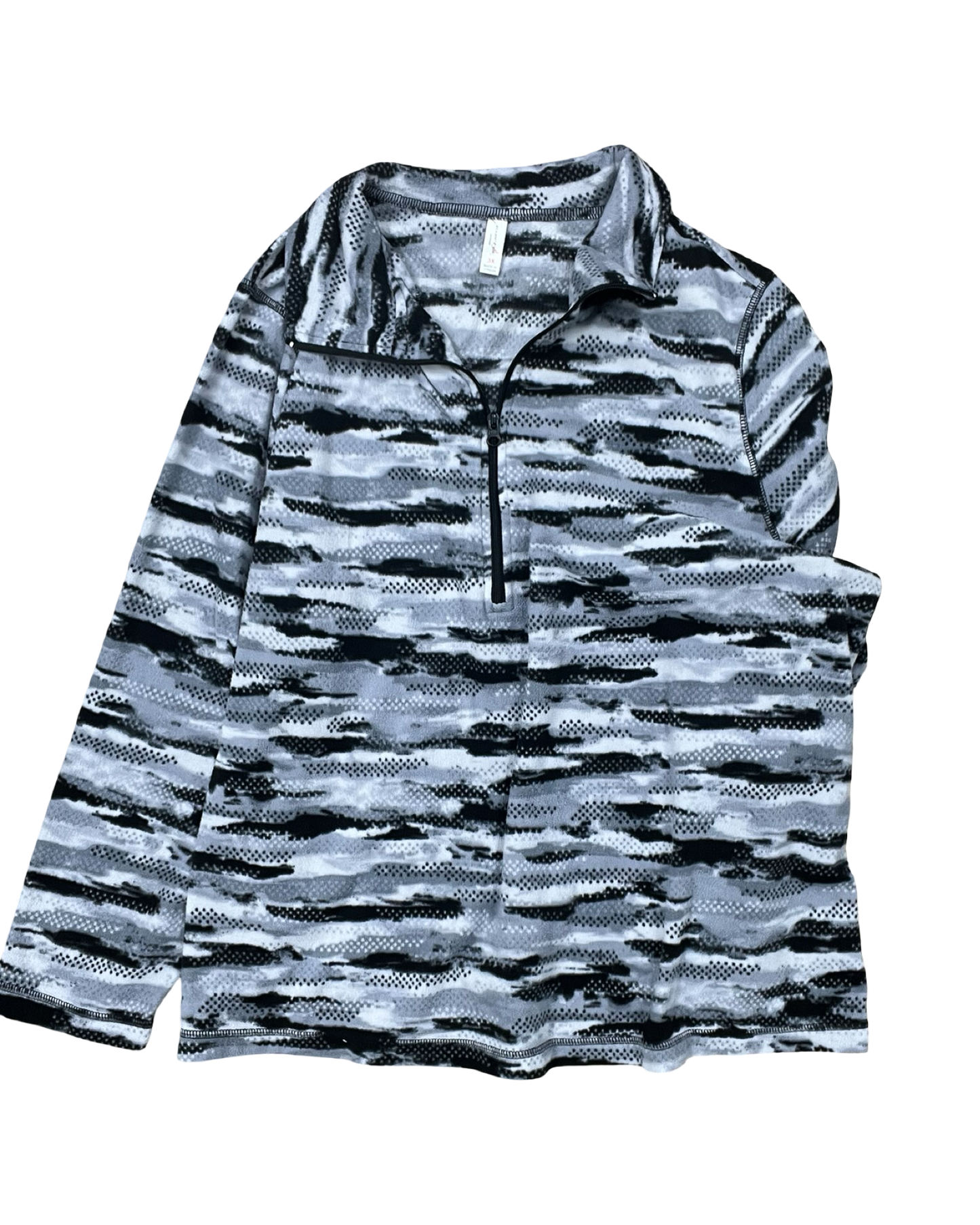 Sweatshirt Crewneck By Exertek In Black & Grey, Size:3X