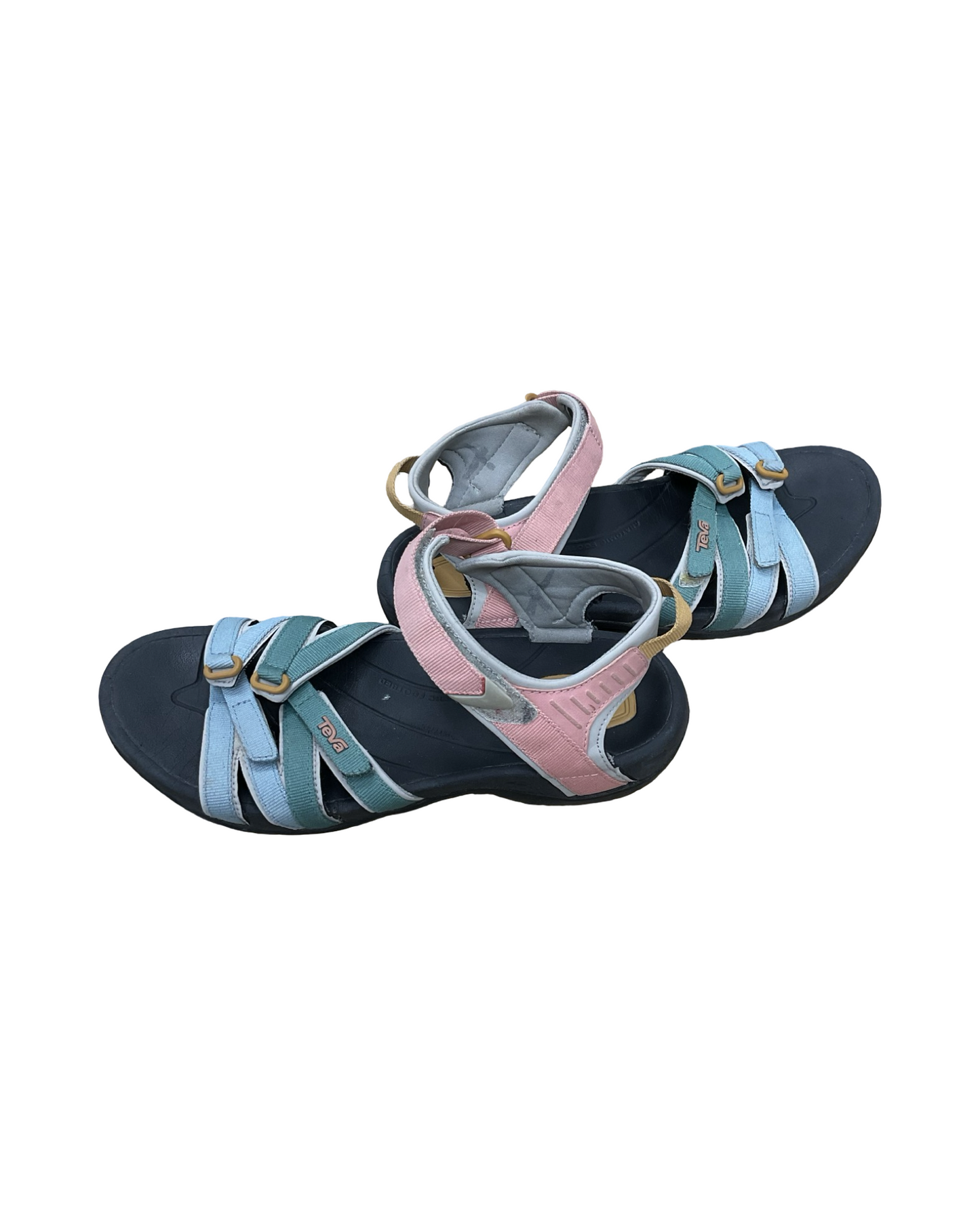 Sandals Flats By Teva In Teal, Size:8.5