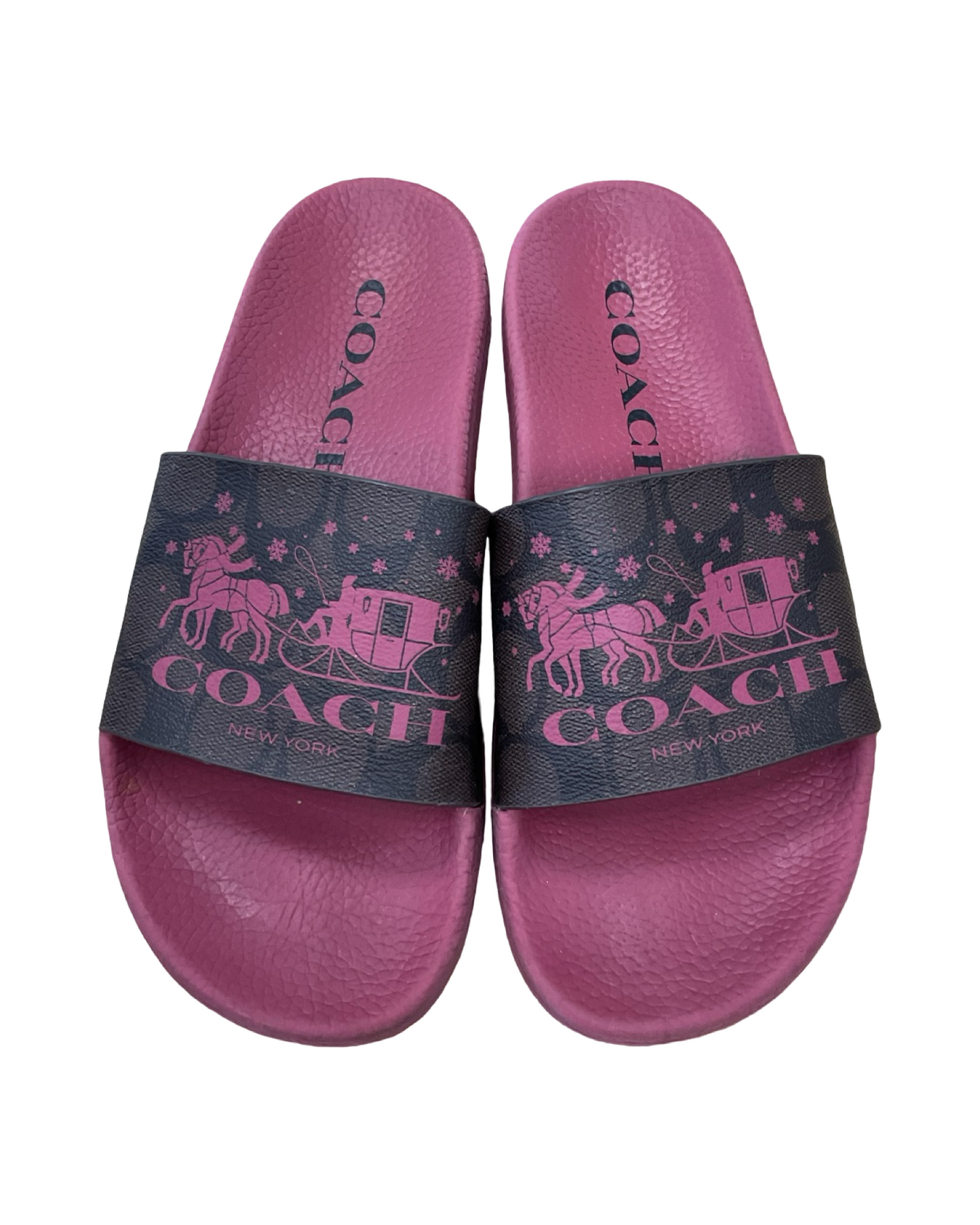 Sandals Designer By Coach In Mauve, Size:7
