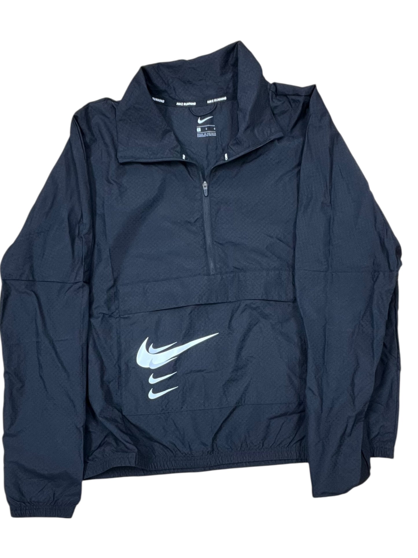 Athletic Jacket By Nike In Black, Size:L