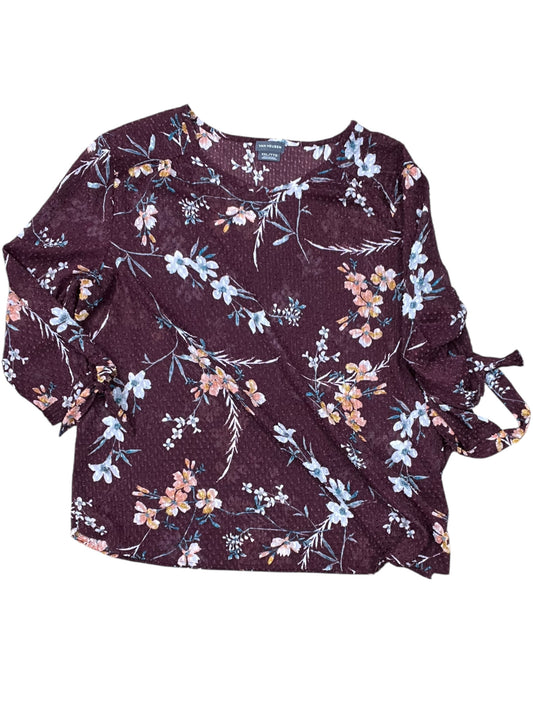 Top Ls By Van Heusen In Maroon, Size:Xxl