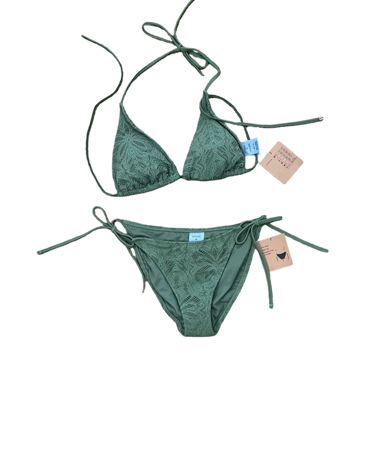 Swimsuit 2Pc By Shade & Shore In Green, Size:M