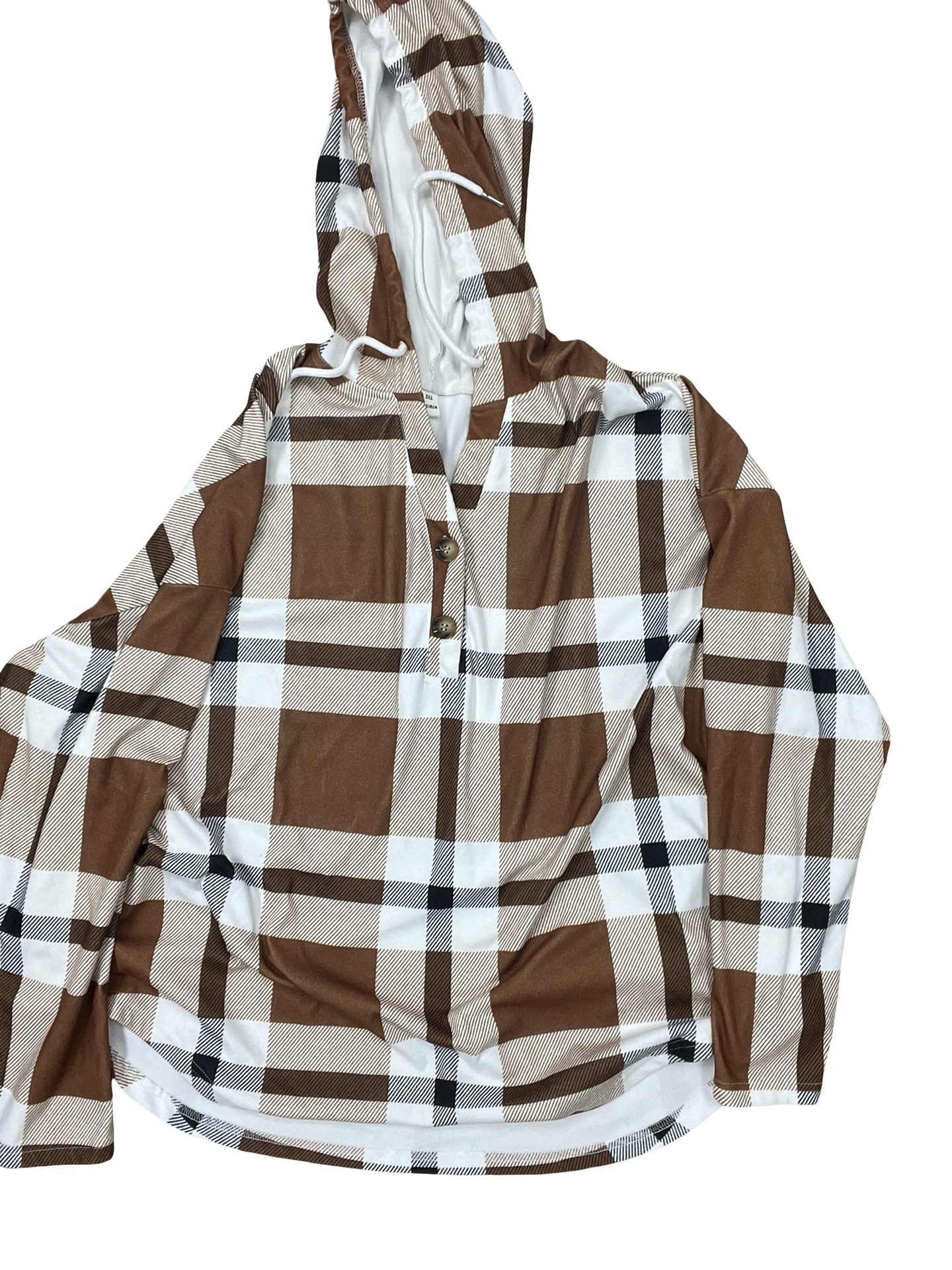 Top Ls By Clothes Mentor In Brown & Tan, Size:3X