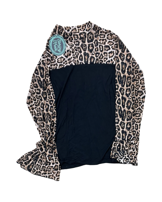 Top Ls By Clothes Mentor In Animal Print, Size:Xl