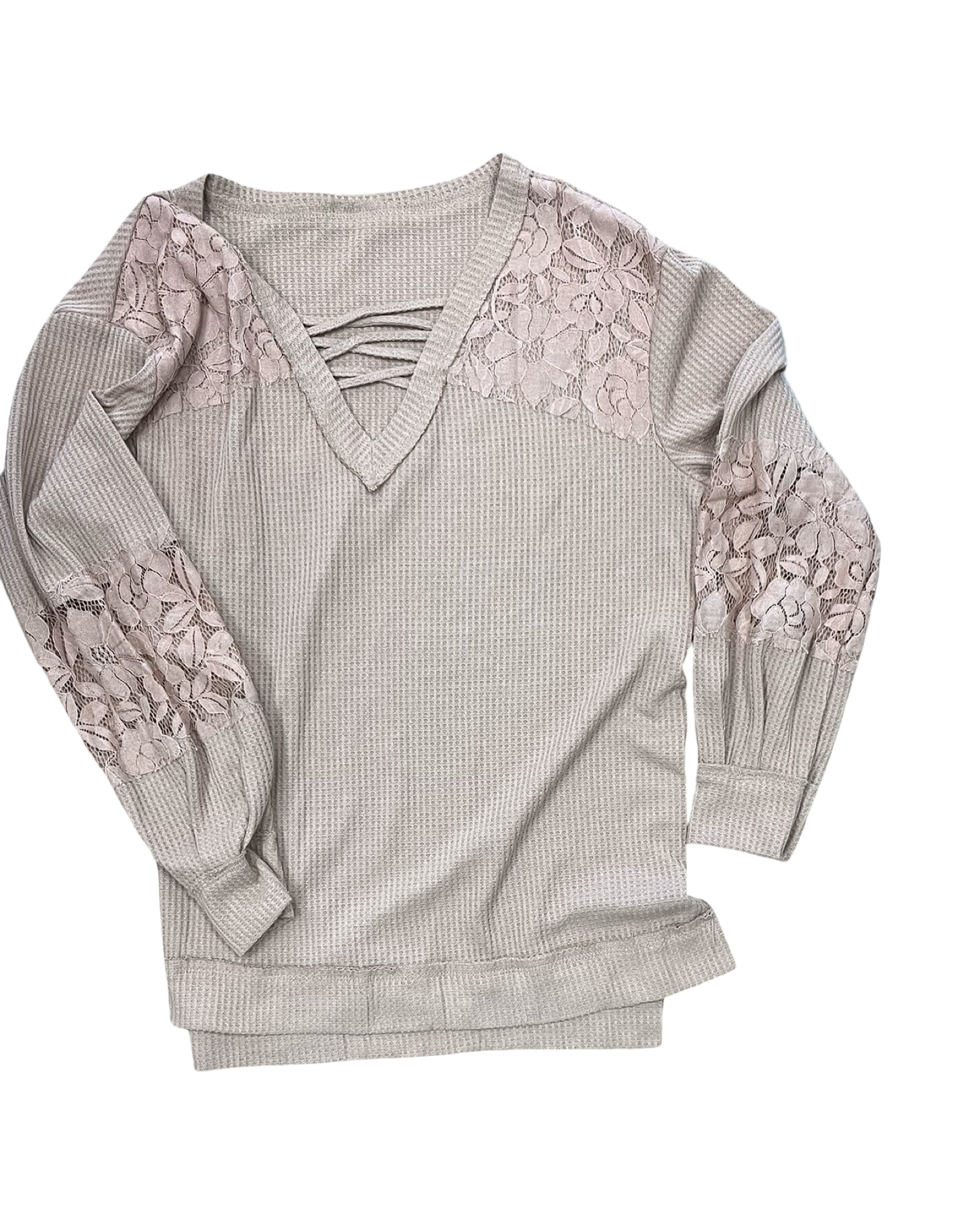 Top Ls By Clothes Mentor In Tan, Size:L