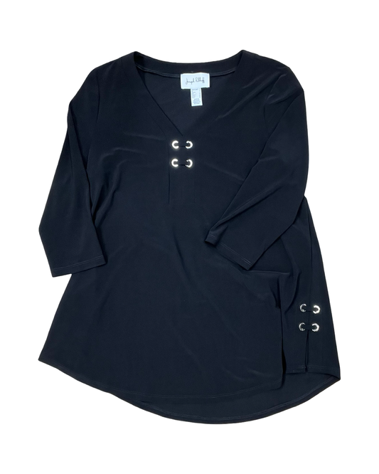 Top 3/4 Sleeve By Joseph Ribkoff In Black, Size:S
