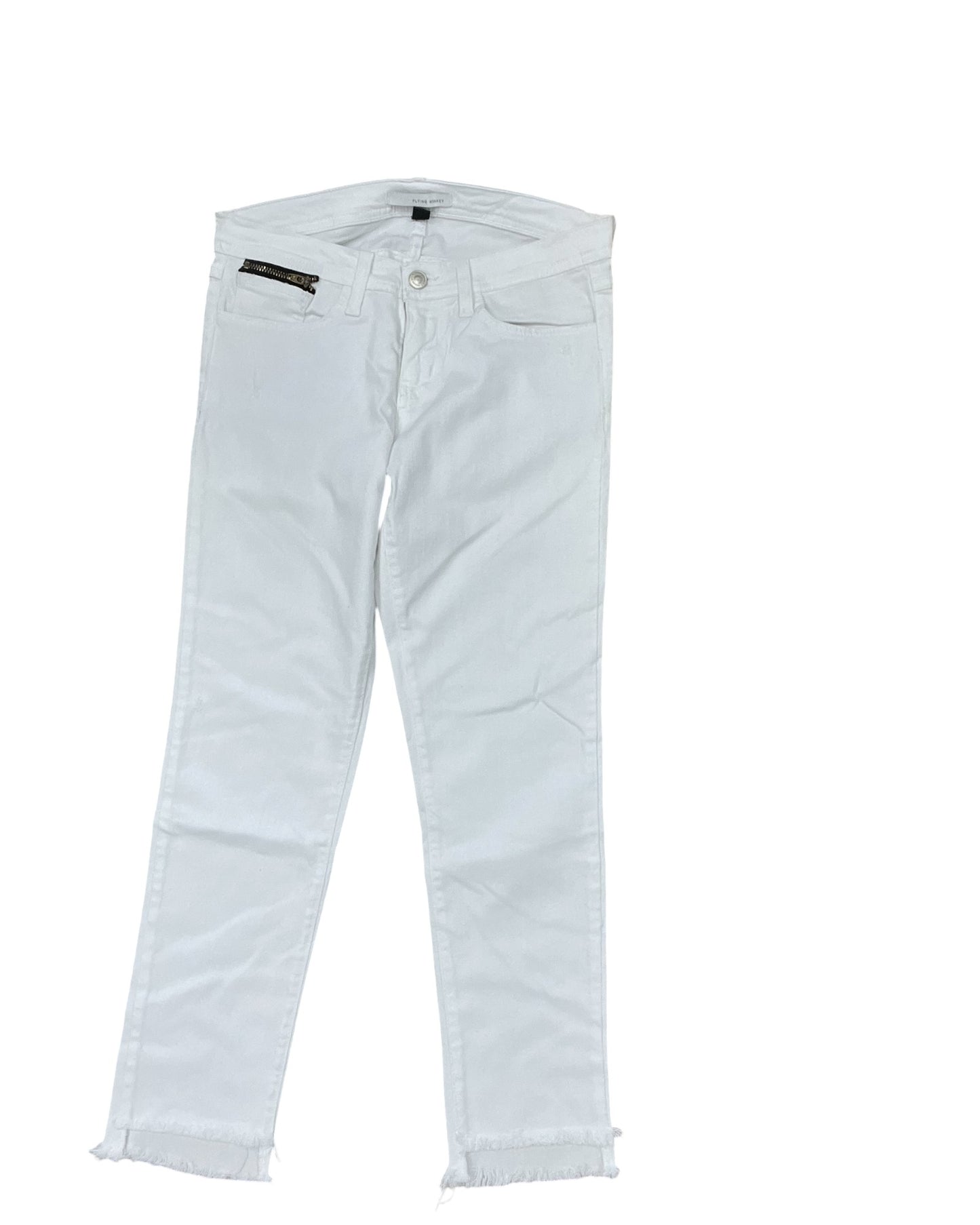 Jeans Skinny By Flying Monkey In White Denim, Size:4