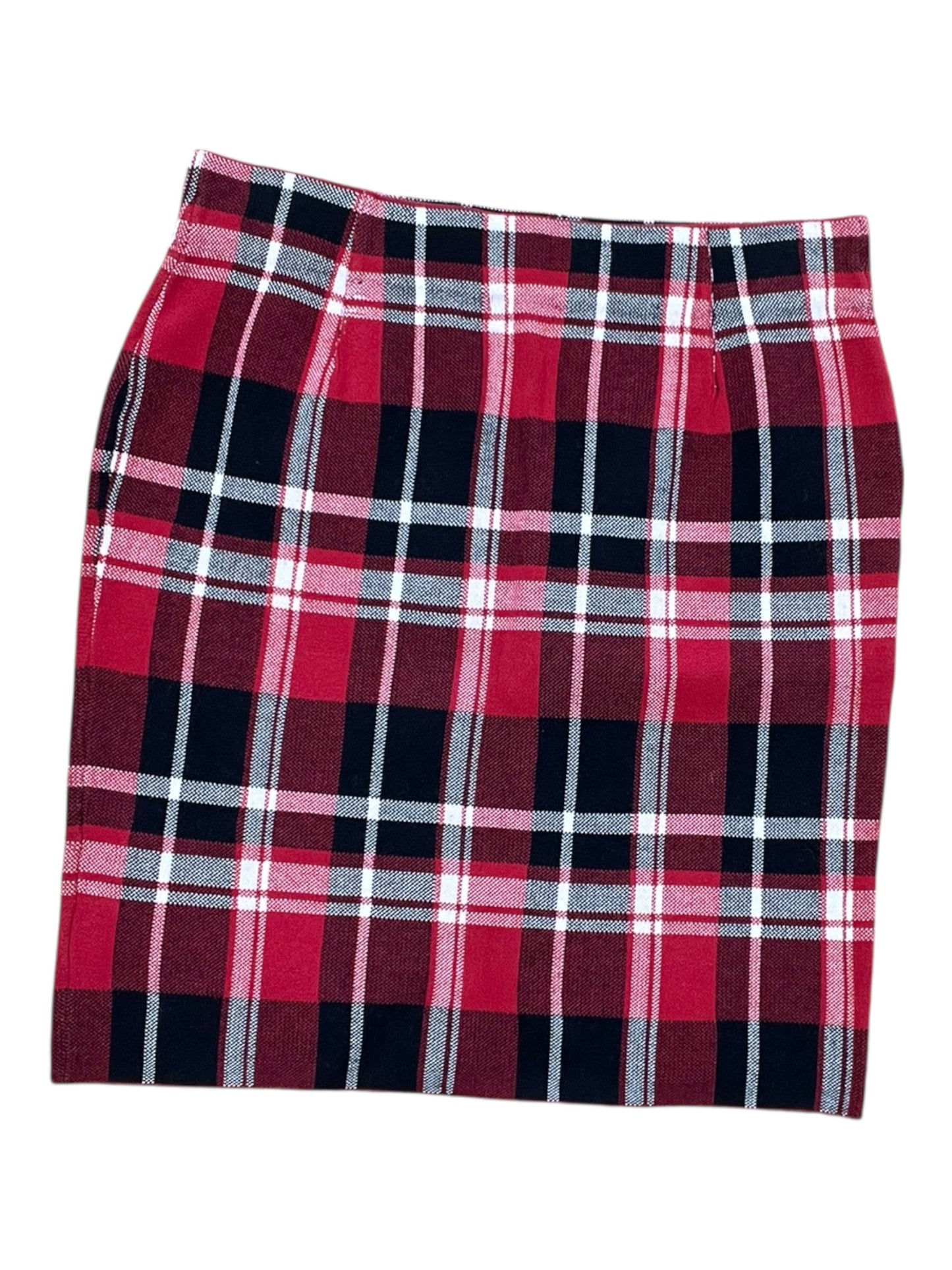 Skirt Midi By Chaps In Black & Red, Size:Xl