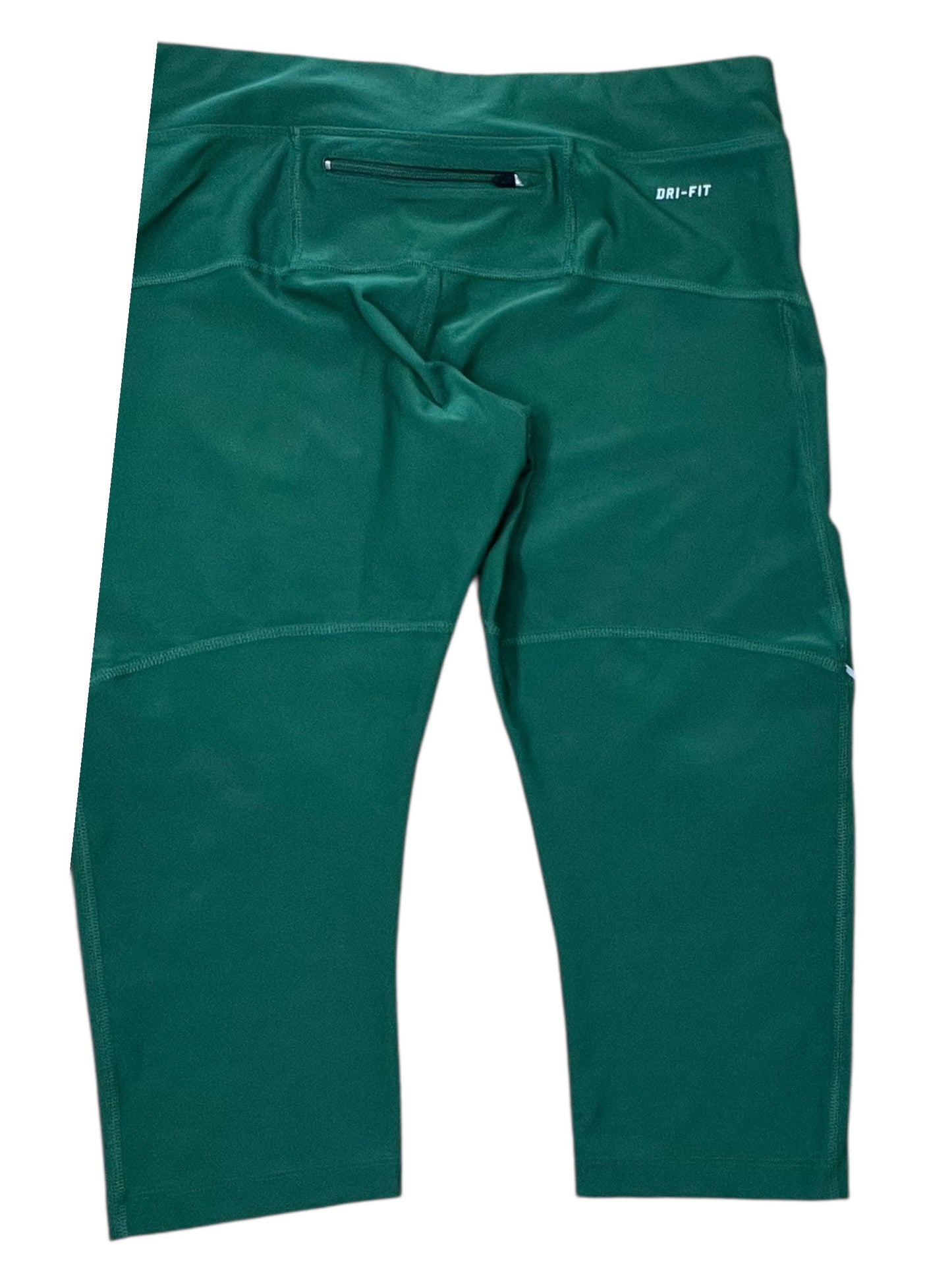 Athletic Leggings Capris By Nike In Green, Size:L