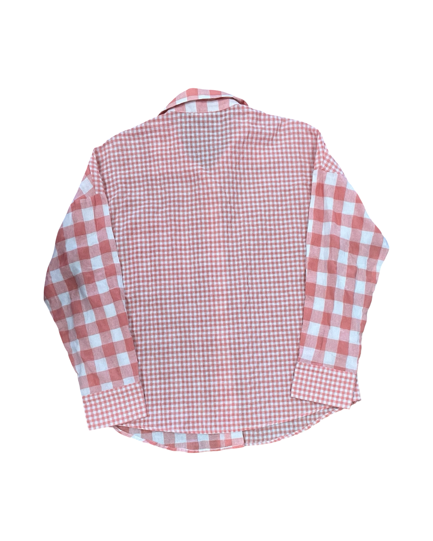 Blouse Ls By Andree By Unit In Orange & White, Size:L