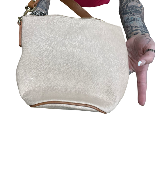 Handbag By Valentina In Peach, Size:Small