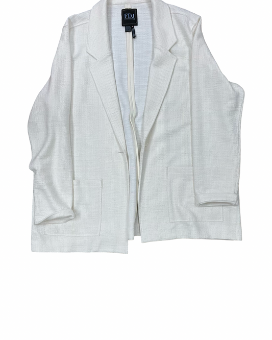 Blazer By French Dressing In Cream, Size:1X