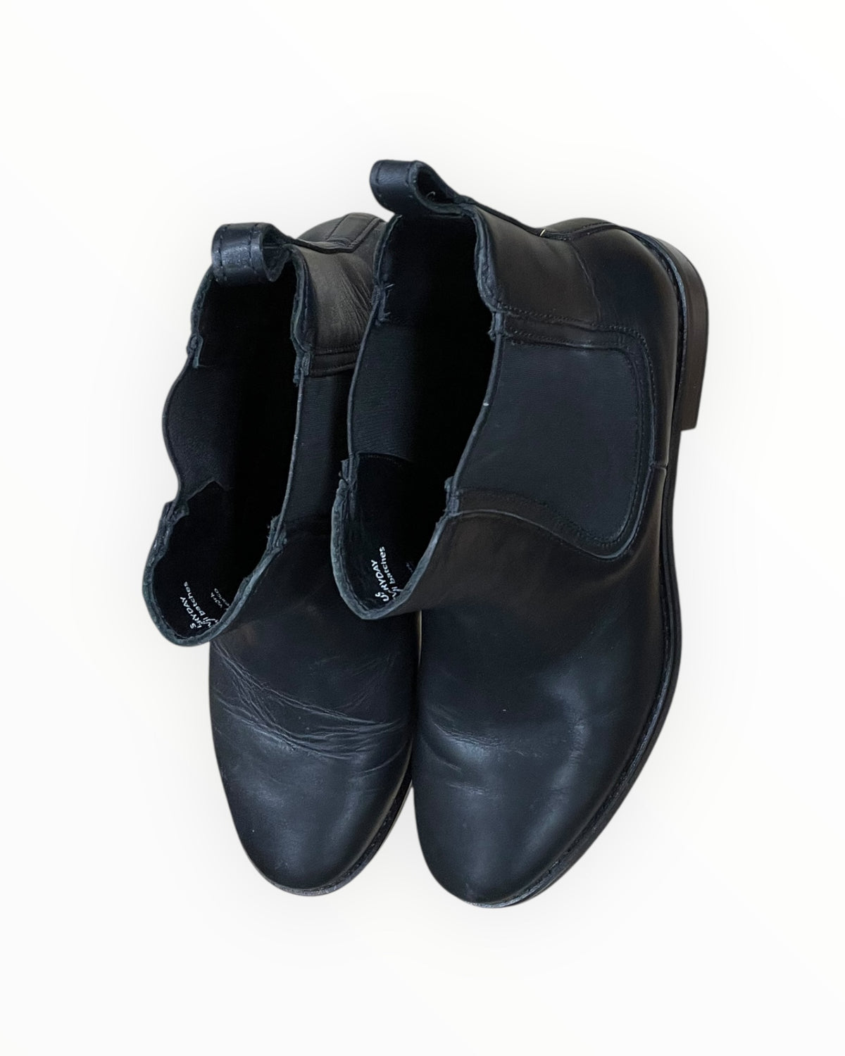 Boots Ankle Heels By Clothes Mentor In Black, Size:8