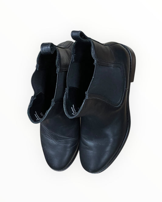 Boots Ankle Heels By Clothes Mentor In Black, Size:8