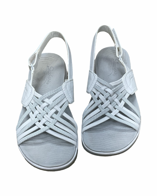 Sandals Flats By Skechers In White, Size:6
