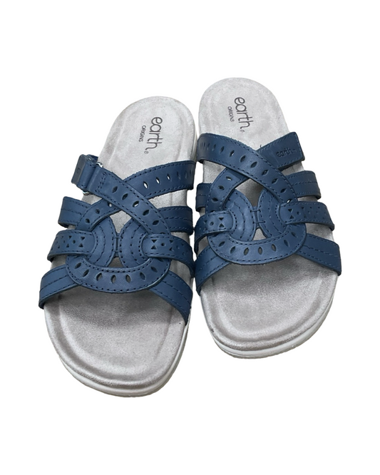 Sandals Flats By Earth Origins In Blue, Size:10